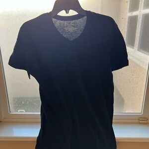 Men's Black V-Neck T-Shirt